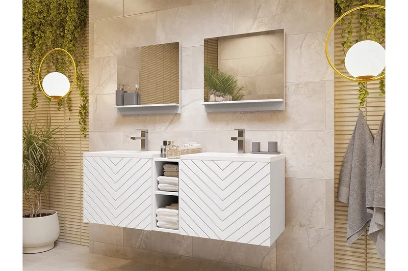 Bubup Møbelsett til Bad - Hus & oppussing - Kjøkken & bad - Baderom - Baderomsmøbler & baderomsinnredning - Komplette møbelpakker