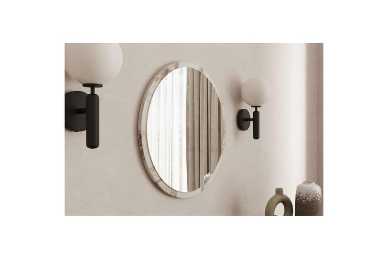 Buhem Baderomsspeil 60 cm Rund - Marmor - Hus & oppussing - Kjøkken & bad - Baderom - Baderomsmøbler & baderomsinnredning - Baderomsspeil