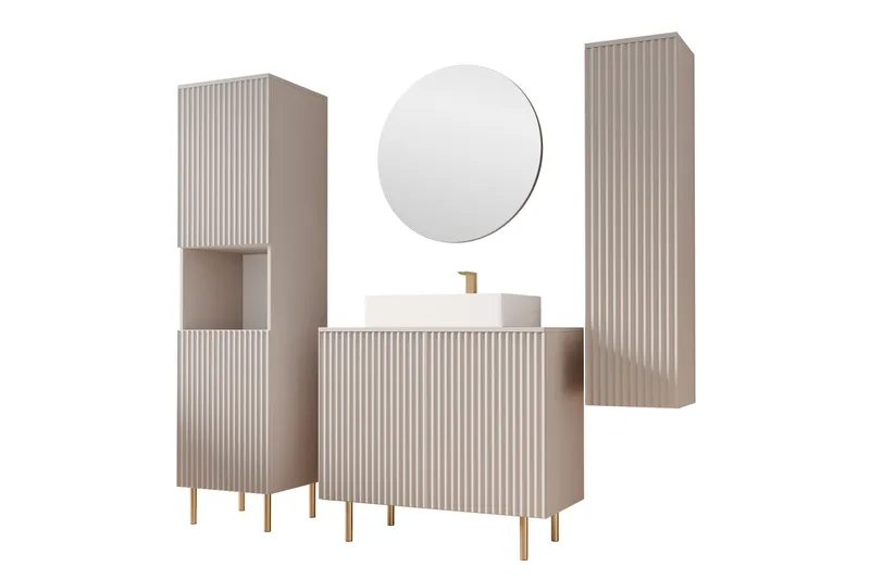 Casa Komplett Møbelpakke - Beige - Hus & oppussing - Kjøkken & bad - Baderom - Baderomsmøbler & baderomsinnredning - Komplette møbelpakker