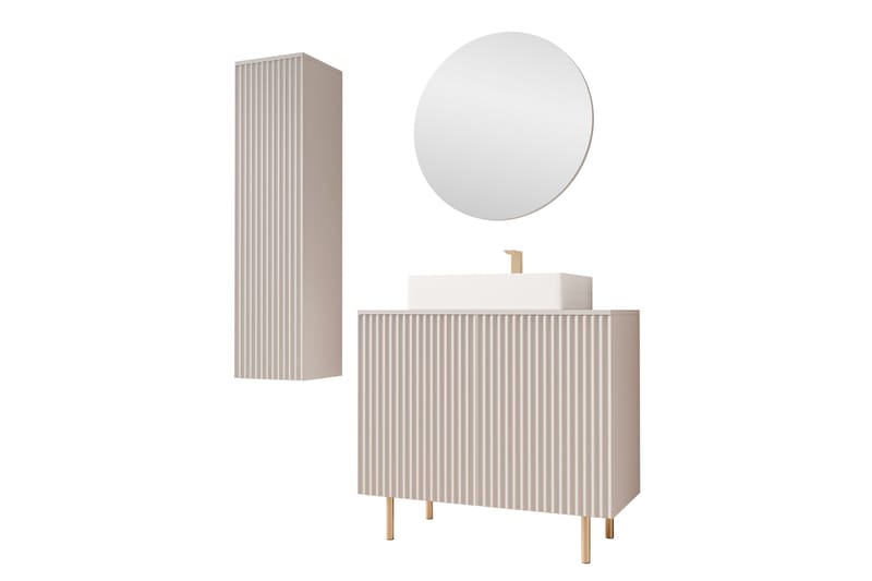 Casa Komplett Møbelpakke - Beige - Hus & oppussing - Kjøkken & bad - Baderom - Baderomsmøbler & baderomsinnredning - Komplette møbelpakker