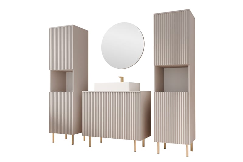 Casa Komplett Møbelpakke - Beige - Hus & oppussing - Kjøkken & bad - Baderom - Baderomsmøbler & baderomsinnredning - Komplette møbelpakker