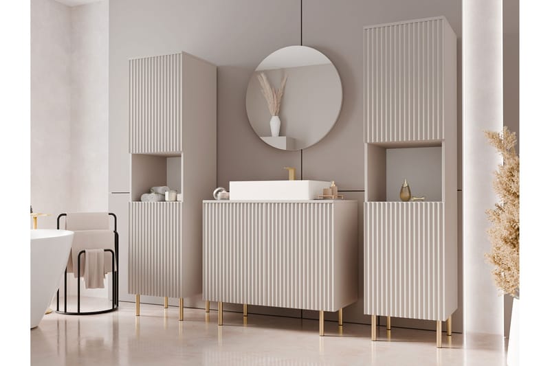 Casa Komplett Møbelpakke - Beige - Hus & oppussing - Kjøkken & bad - Baderom - Baderomsmøbler & baderomsinnredning - Komplette møbelpakker