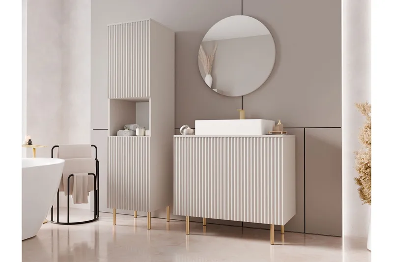 Casa Komplett Møbelpakke - Beige - Hus & oppussing - Kjøkken & bad - Baderom - Baderomsmøbler & baderomsinnredning - Komplette møbelpakker