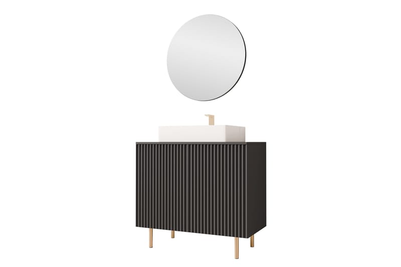 Casa Servantskap - Svart - Hus & oppussing - Kjøkken & bad - Baderom - Baderomsmøbler & baderomsinnredning - Servantskap & kommode