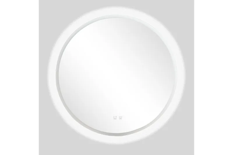 Clas Rundt Baderomsspeil med LED-belysning 120 cm - Anti-Fog og Touch-Kontroll - Hus & oppussing - Kjøkken & bad - Baderom - Baderomsmøbler & baderomsinnredning - Baderomsspeil