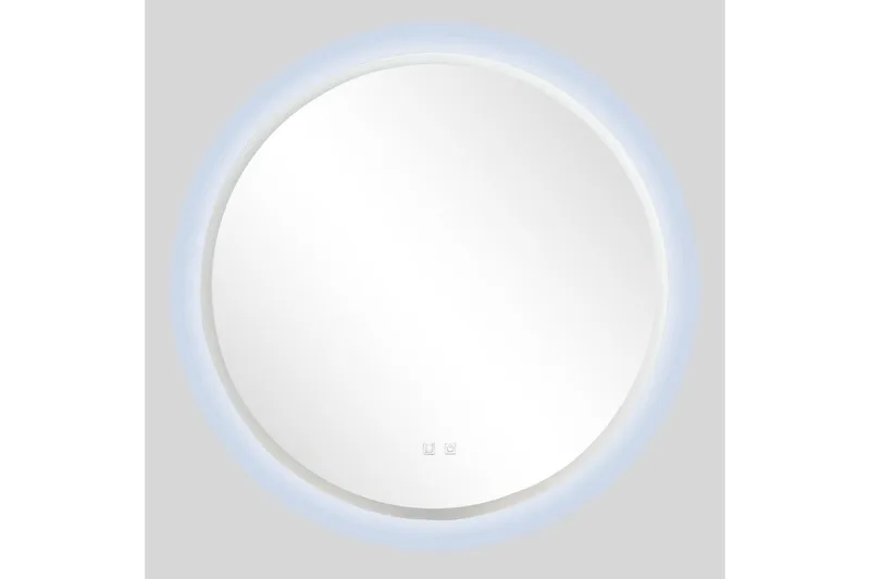 Clas Rundt Baderomsspeil med LED-belysning 120 cm - Anti-Fog og Touch-Kontroll - Hus & oppussing - Kjøkken & bad - Baderom - Baderomsmøbler & baderomsinnredning - Baderomsspeil