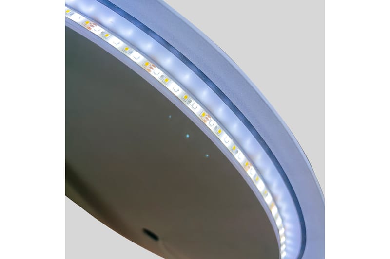 Clas Rundt Baderomsspeil med LED-belysning 120 cm - Transparent - Hus & oppussing - Kjøkken & bad - Baderom - Baderomsmøbler & baderomsinnredning - Baderomsspeil