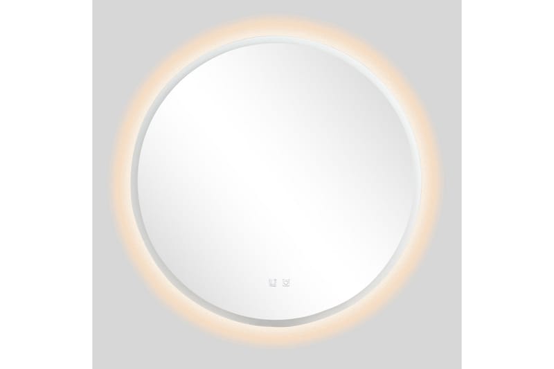 Clas Rundt Baderomsspeil med LED-belysning 120 cm - Transparent - Hus & oppussing - Kjøkken & bad - Baderom - Baderomsmøbler & baderomsinnredning - Baderomsspeil