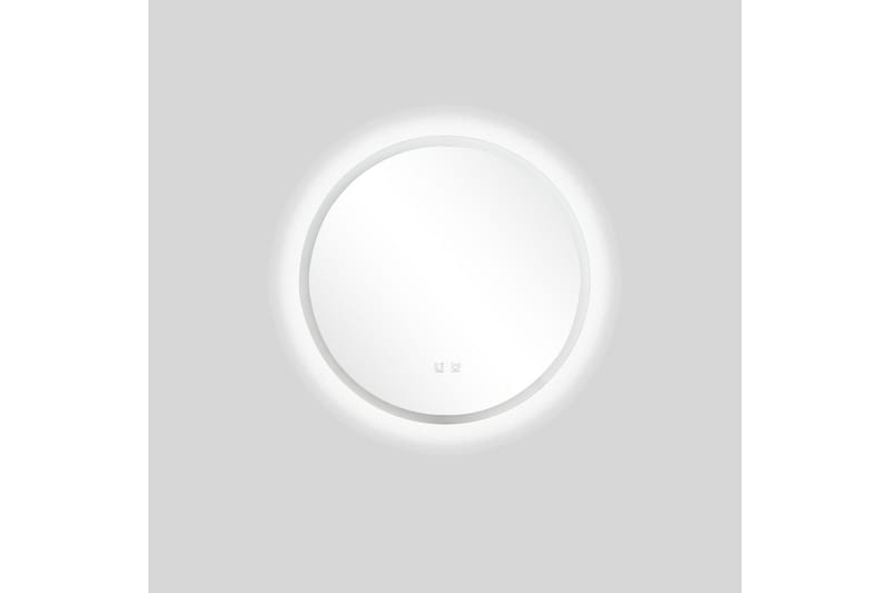 Clas Rundt Baderomsspeil med LED-belysning 60 cm - Anti-Fog og Touch-Kontroll - Hus & oppussing - Kjøkken & bad - Baderom - Baderomsmøbler & baderomsinnredning - Baderomsspeil
