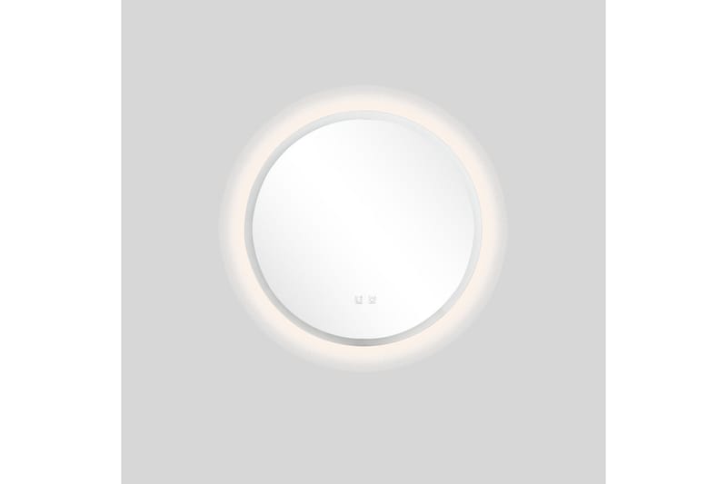 Clas Rundt Baderomsspeil med LED-belysning 60 cm - Anti-Fog og Touch-Kontroll - Hus & oppussing - Kjøkken & bad - Baderom - Baderomsmøbler & baderomsinnredning - Baderomsspeil