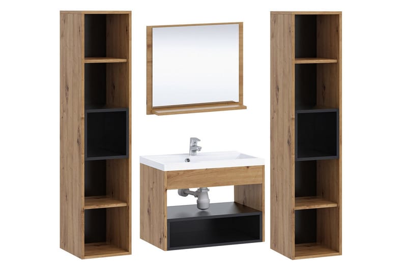 Ekomi Møbelsett til Bad 133 cm - Hus & oppussing - Kjøkken & bad - Baderom - Baderomsmøbler & baderomsinnredning - Komplette møbelpakker