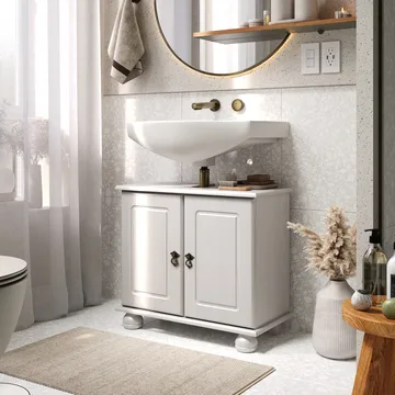 Finca servantskap 62x55 cm - Hvit - Hus & oppussing - Kjøkken & bad - Baderom - Baderomsmøbler & baderomsinnredning - Servantskap & kommode