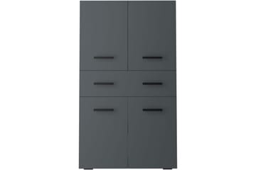 Høyskap til bad Loft24 Malika høyskap til bad 130x76x35 cm Grå - Hus & oppussing - Kjøkken & bad - Baderom - Baderomsmøbler & baderomsinnredning - Baderomsskap