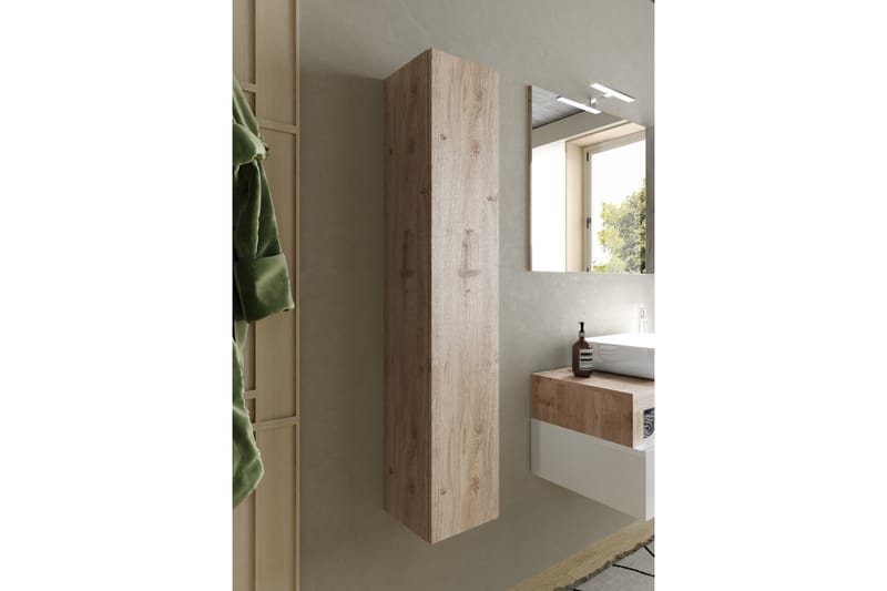 Hamburgan Högskåp Badrum 26x138 cm - Beige - Hus & oppussing - Kjøkken & bad - Baderom - Baderomsmøbler & baderomsinnredning - Baderomsskap