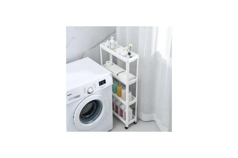 Hyler Plast multifunksjon Ratmo Ornel Hvit Hvit - Hus & oppussing - Kjøkken & bad - Baderom - Baderomsmøbler & baderomsinnredning - Rullevogn baderom