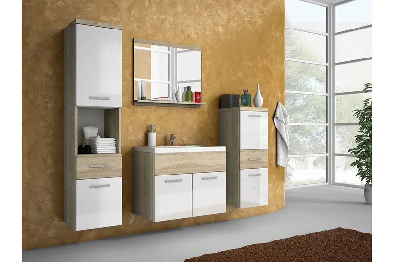 Alba Baderomsett, Eik/Hvit/Høyglans