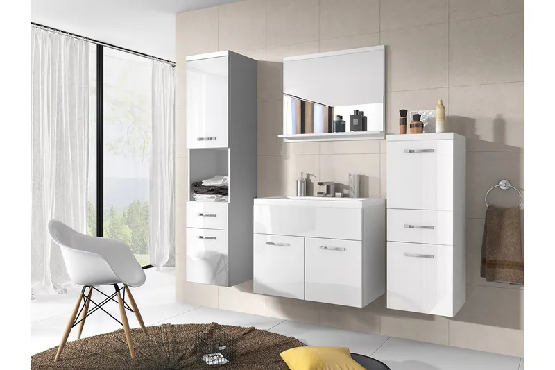 Alba Baderomsett, Hvit/Høyglans