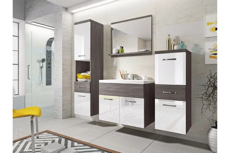 Alba Baderomsett, Hvit/Høyglans