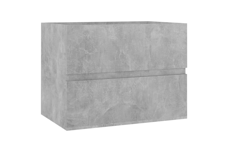Baderomsmøbelsett betonggrå sponplate - Grå - Komplette møbelpakker