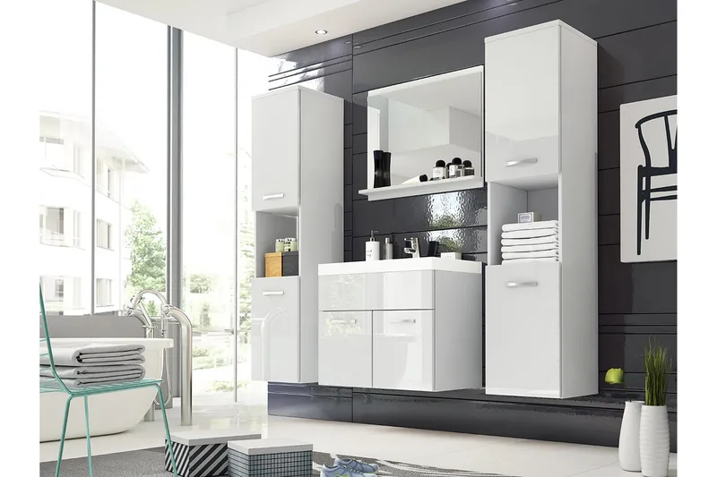 Baderomssett Delorimier XL, Hvit