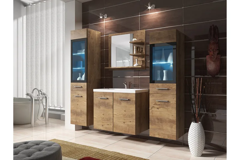 Galbally Badrumsmöbelset Brown, undefined