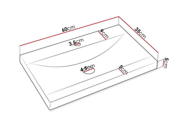 Galbally Badrumsmöbelset White - Hus & oppussing - Kjøkken & bad - Baderom - Baderomsmøbler & baderomsinnredning - Komplette møbelpakker