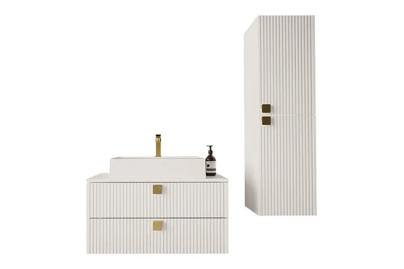 Glenndale Baderomsmøbelsett, Hvid