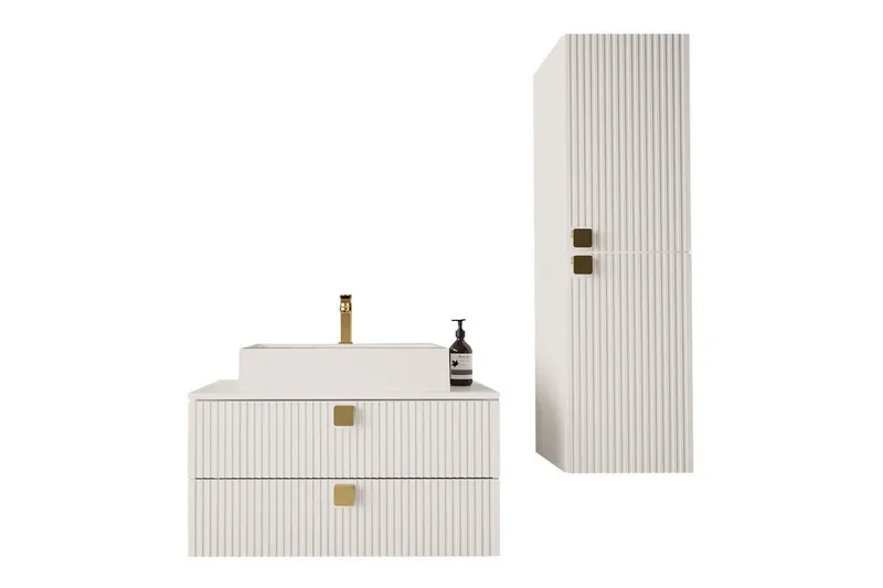 Glenndale Baderomsmøbelsett, Hvid