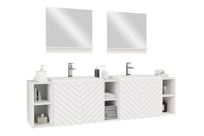 Kintore Baderomsmøbelsett, Hvid