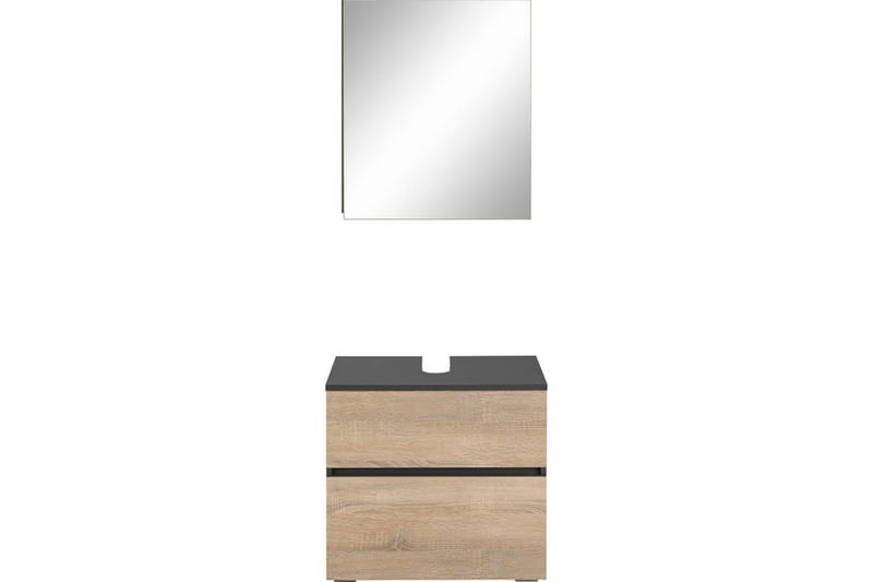 Komplette møbelpakker Loft24 Wisla komplett møbelpakke Grå 15x60 cm - Hus & oppussing - Kjøkken & bad - Baderom - Baderomsmøbler & baderomsinnredning - Komplette møbelpakker