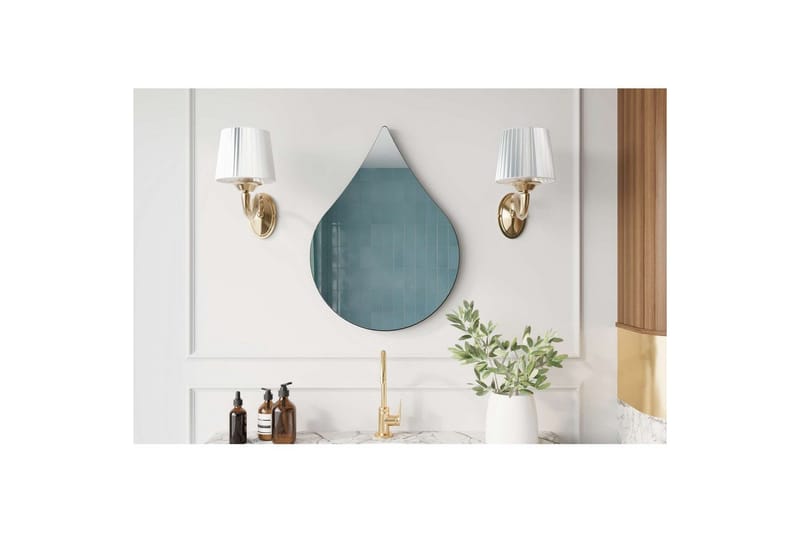 Koruco Baderomsspeil 50 cm - Sort - Hus & oppussing - Kjøkken & bad - Baderom - Baderomsmøbler & baderomsinnredning - Baderomsspeil