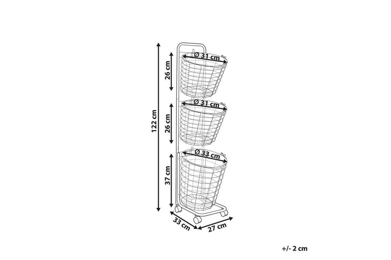 Kurv Ayapal Sølv - Sølv - Hus & oppussing - Kjøkken & bad - Baderom - Baderomsmøbler & baderomsinnredning - Rullevogn baderom