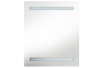 LED-speilskap til bad blank hvit 50x14x60 cm - Hvit - Hus & oppussing - Kjøkken & bad - Baderom - Baderomsmøbler & baderomsinnredning - Speilskap