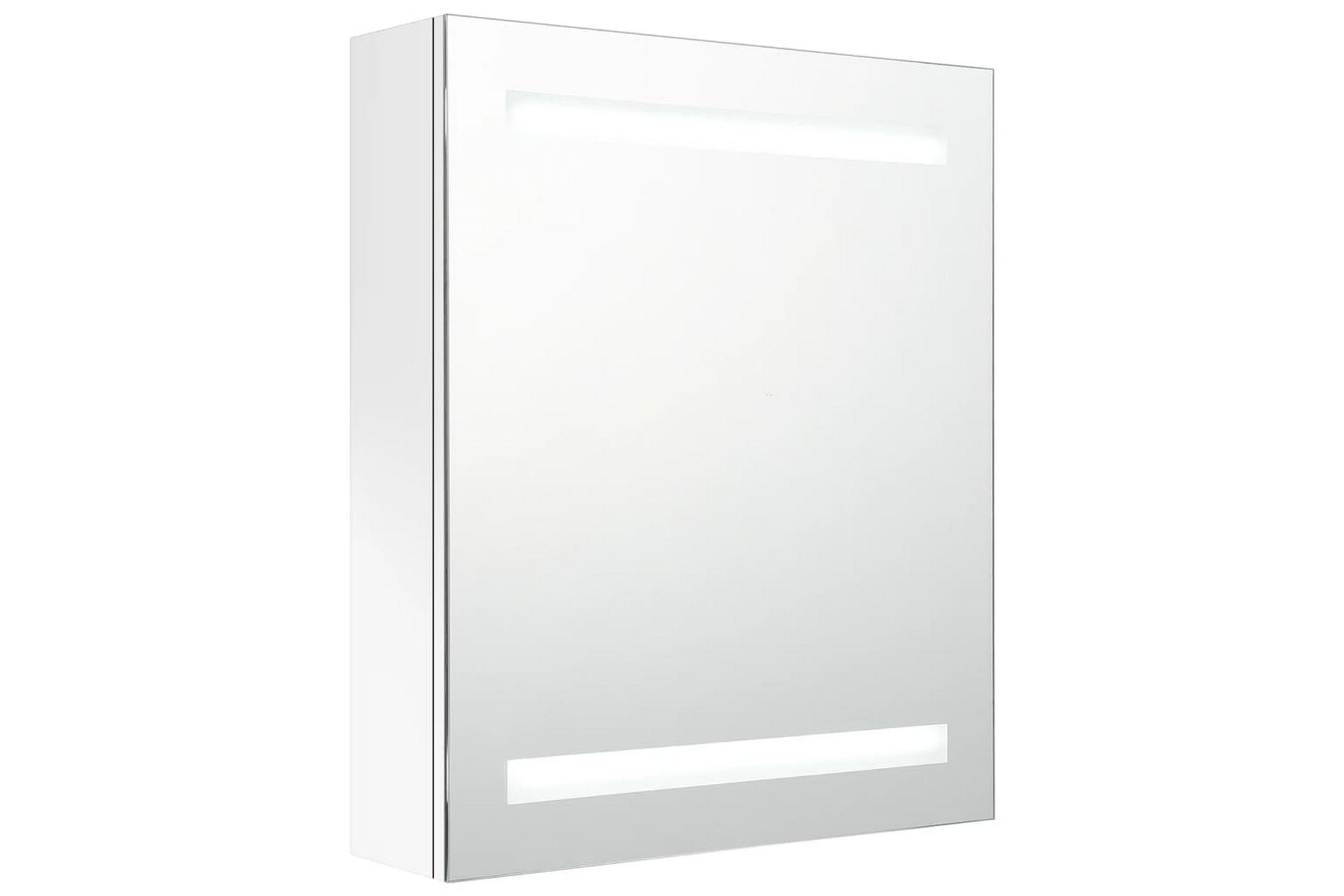 LED-speilskap til bad blank hvit 50x14x60 cm - Hvit - Hus & oppussing - Kjøkken & bad - Baderom - Baderomsmøbler & baderomsinnredning - Speilskap