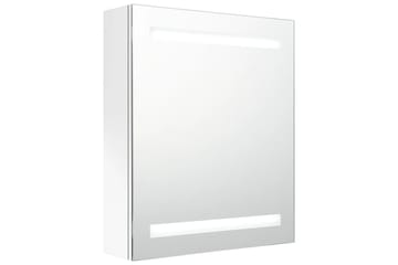 LED-speilskap til bad blank hvit 50x14x60 cm - Hvit - Hus & oppussing - Kjøkken & bad - Baderom - Baderomsmøbler & baderomsinnredning - Speilskap