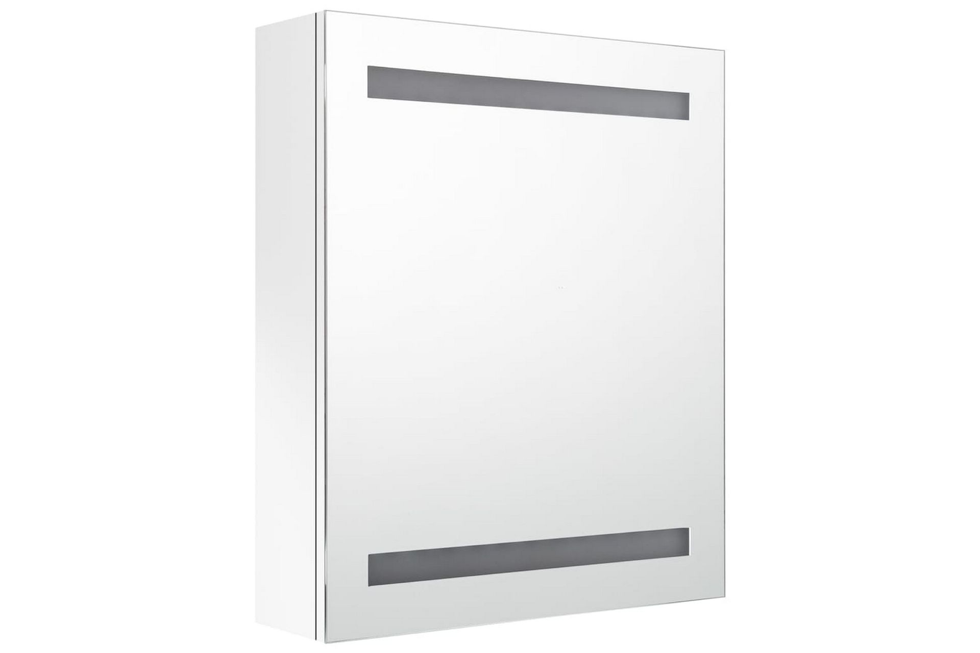 LED-speilskap til bad blank hvit 50x14x60 cm - Hvit - Hus & oppussing - Kjøkken & bad - Baderom - Baderomsmøbler & baderomsinnredning - Speilskap