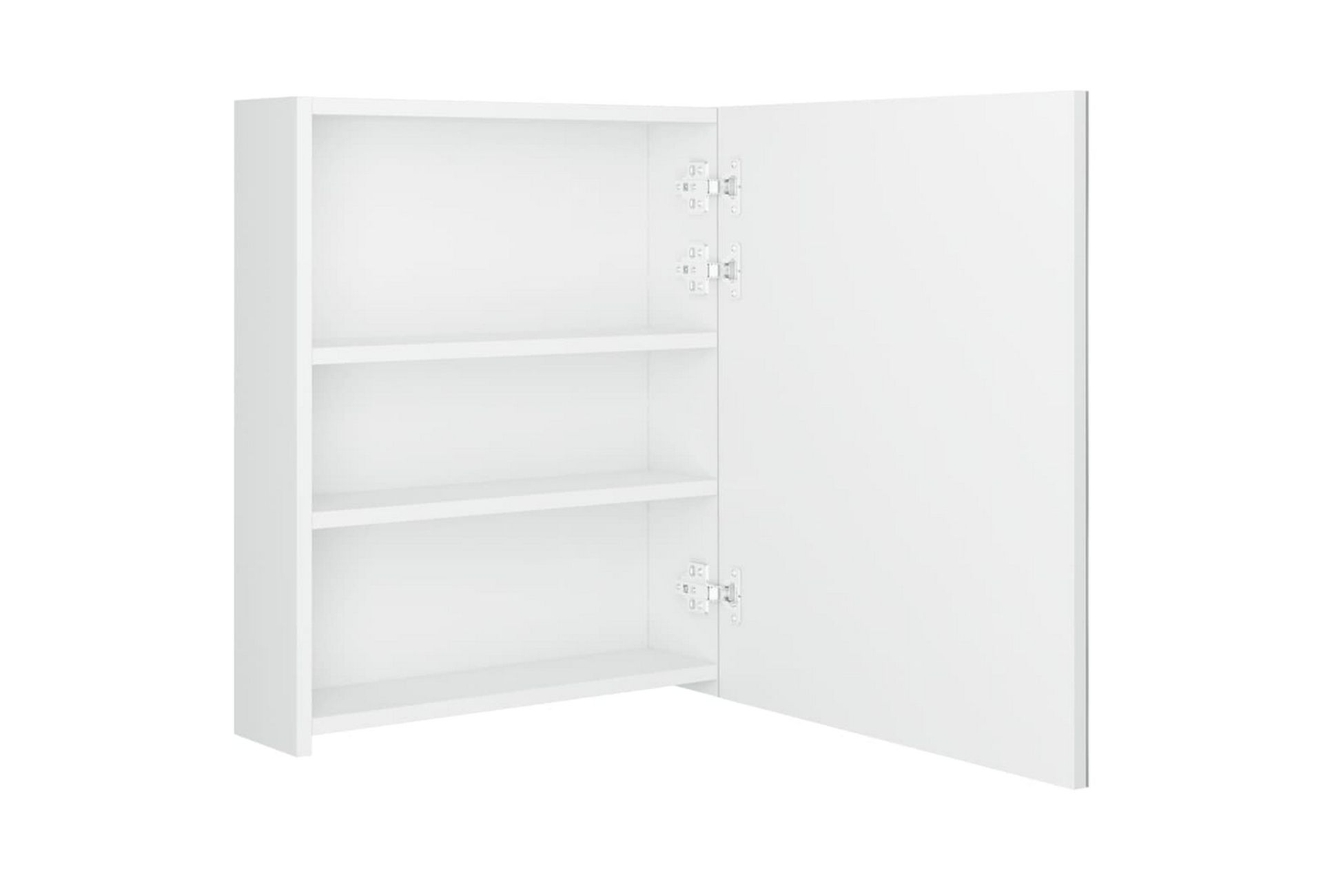 LED-speilskap til bad blank hvit 50x14x60 cm - Hvit - Hus & oppussing - Kjøkken & bad - Baderom - Baderomsmøbler & baderomsinnredning - Speilskap