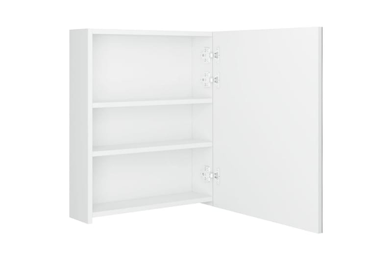 LED-speilskap til bad blank hvit 50x14x60 cm - Hvit - Hus & oppussing - Kjøkken & bad - Baderom - Baderomsmøbler & baderomsinnredning - Speilskap