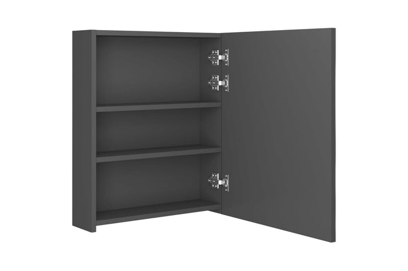 LED-speilskap til bad grå 50x14x60 cm - Grå - Hus & oppussing - Kjøkken & bad - Baderom - Baderomsmøbler & baderomsinnredning - Speilskap
