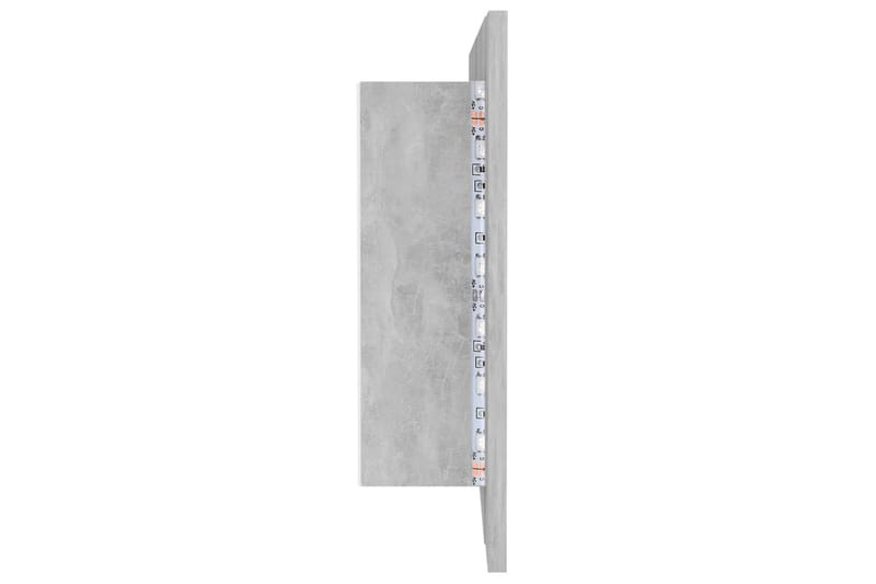 LED-speilskap til baderom betonggrå 100x12x45 cm - Grå - Hus & oppussing - Kjøkken & bad - Baderom - Baderomsmøbler & baderomsinnredning - Speilskap