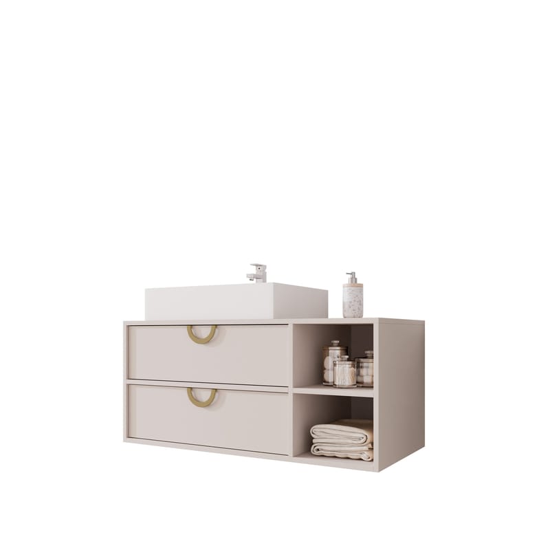 Merlinor baderomskommode, Beige