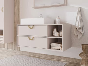 Merlinor baderomskommode - Beige - Hus & oppussing - Kjøkken & bad - Baderom - Baderomsmøbler & baderomsinnredning - Oppbevaring til baderom