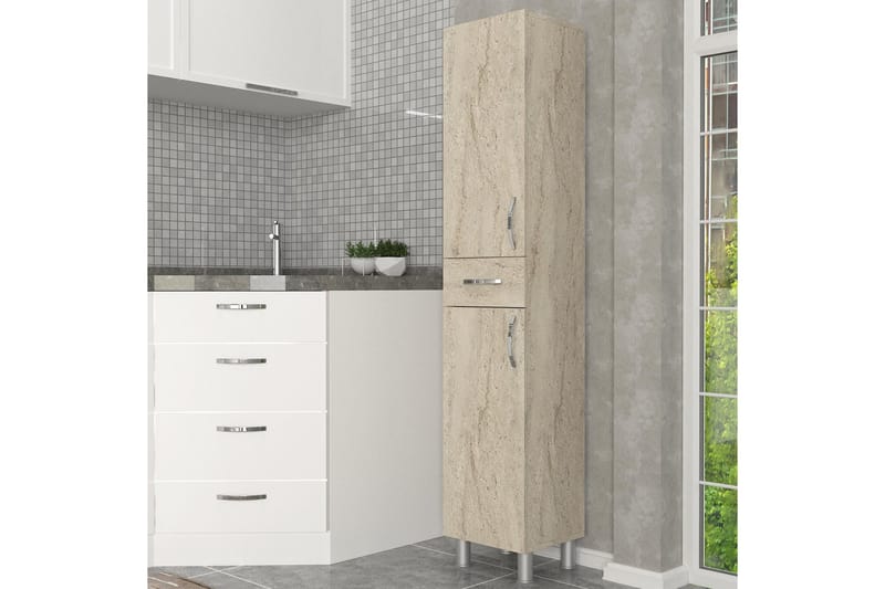 Namo Høyskap Bad - Beige - Hus & oppussing - Kjøkken & bad - Baderom - Baderomsmøbler & baderomsinnredning - Baderomsskap