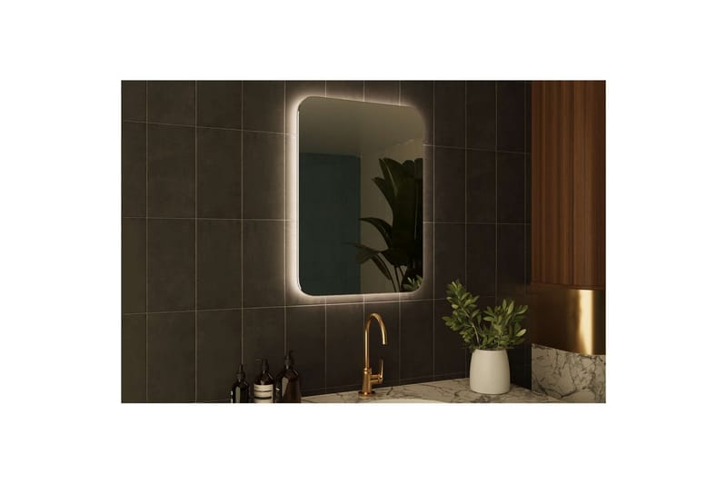 Neylen Baderomsspeil 50 cm Rektangulær - Hvit - Hus & oppussing - Kjøkken & bad - Baderom - Baderomsmøbler & baderomsinnredning - Baderomsspeil