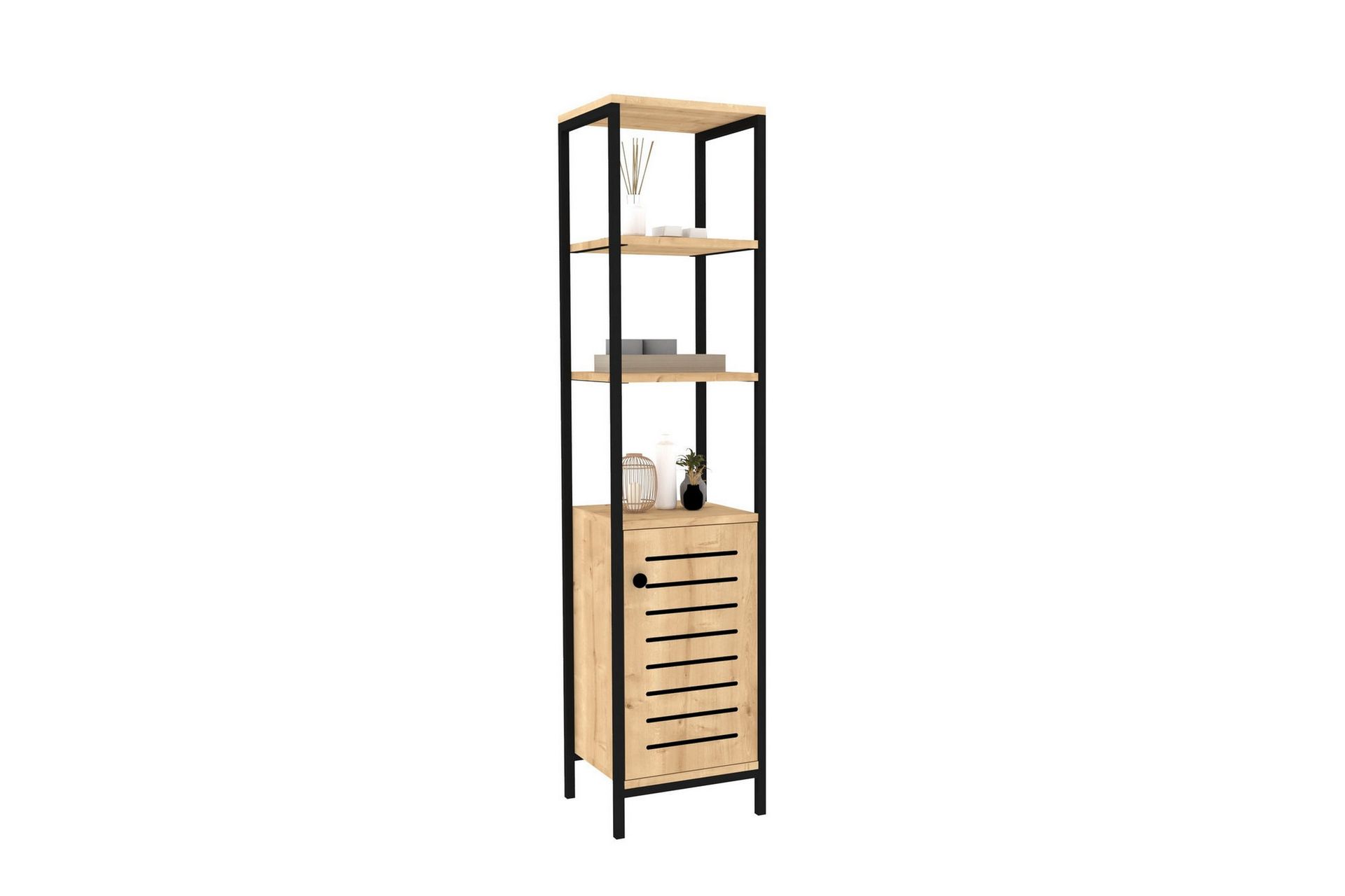 Andifli Baderomsoppbevaring 38x162,2 cm - Blå - Hus & oppussing - Kjøkken & bad - Baderom - Baderomsmøbler & baderomsinnredning - Oppbevaring til baderom