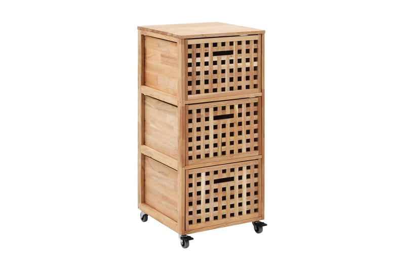 Baderomsskap 41x41x91 cm heltre valnøtt - Hus & oppussing - Kjøkken & bad - Baderom - Baderomsmøbler & baderomsinnredning - Oppbevaring til baderom