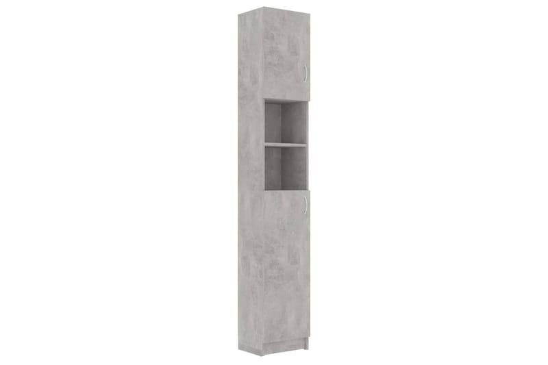 Baderomsskap betonggrå 32x25,5x190 cm sponplate - Hus & oppussing - Kjøkken & bad - Baderom - Baderomsmøbler & baderomsinnredning - Oppbevaring til baderom
