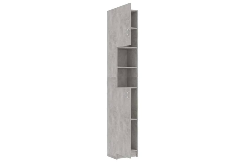 Baderomsskap betonggrå 32x25,5x190 cm sponplate - Hus & oppussing - Kjøkken & bad - Baderom - Baderomsmøbler & baderomsinnredning - Oppbevaring til baderom