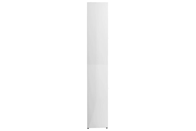 Baderomsskap høyglans hvit 30x30x183,5 cm sponplate - Hvit - Oppbevaring til baderom