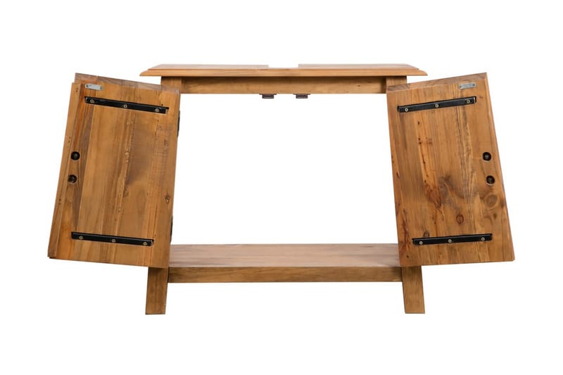 Baderomsskap heltre resirkulert furu 70x32x63 cm - Hus & oppussing - Kjøkken & bad - Baderom - Baderomsmøbler & baderomsinnredning - Oppbevaring til baderom